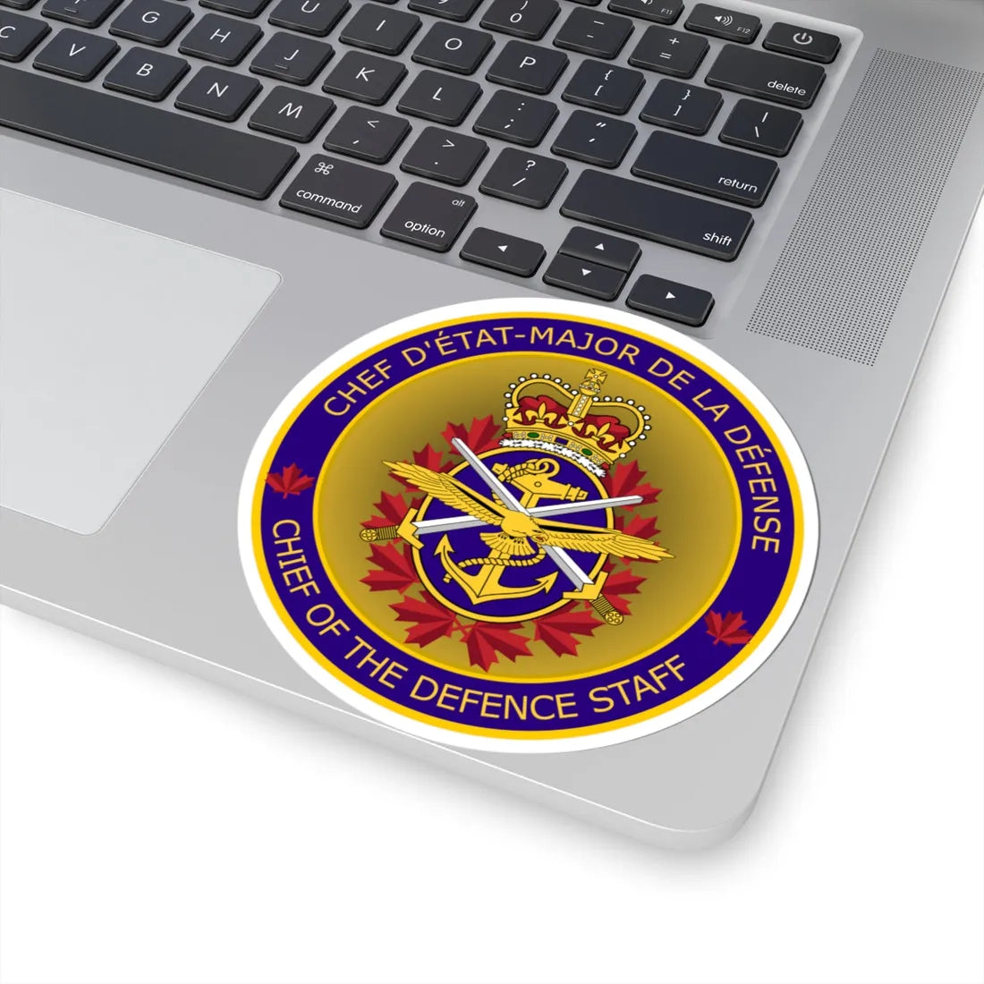 Emblem of Chief of the Defence Staff Canada (Canada) (Coat of Arms) STICKER Vinyl Kiss-Cut Decal - The Sticker Space