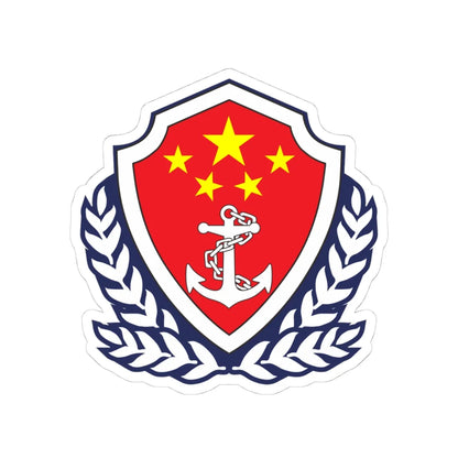Emblem of China Coast Guard (China) (Coat of Arms) STICKER Vinyl Kiss-Cut Decal 4 Inch White - The Sticker Space