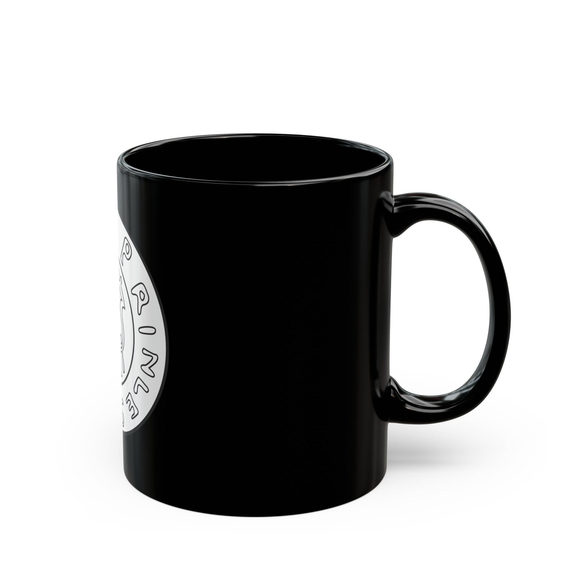 Emblem of Civitas Schinesghe - Black Coffee Mug-The Sticker Space