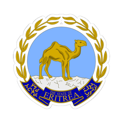 Emblem of Eritrea or argent azur bleu ciel (Spain) (Coat of Arms) STICKER Vinyl Kiss-Cut Decal 6 Inch White - The Sticker Space