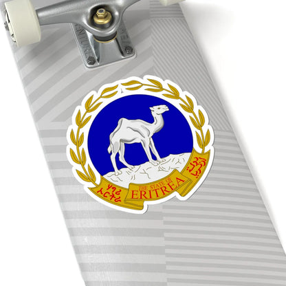 Emblem of Eritrea or azur gueules (Spain) (Coat of Arms) STICKER Vinyl Kiss-Cut Decal - The Sticker Space