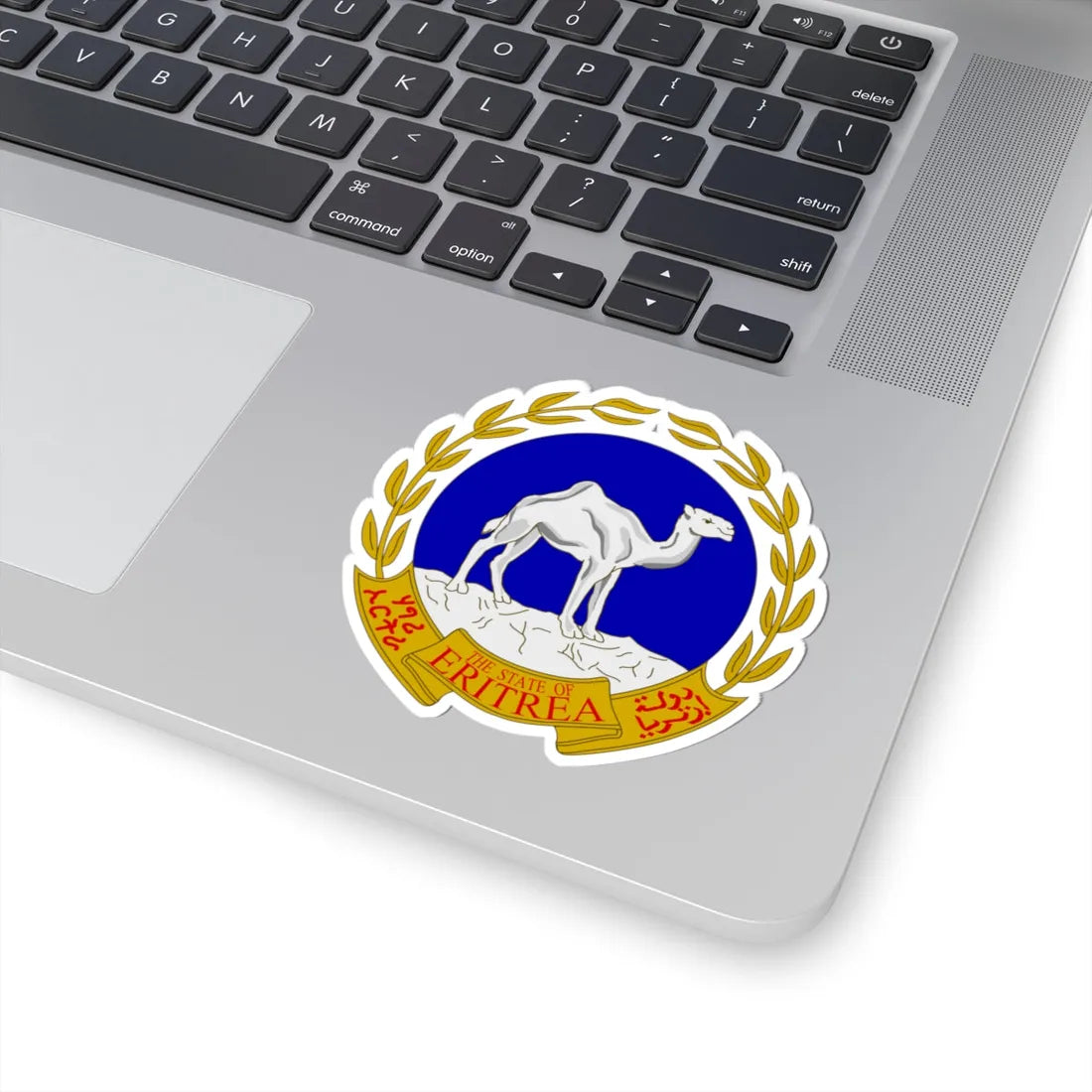 Emblem of Eritrea or azur gueules (Spain) (Coat of Arms) STICKER Vinyl Kiss-Cut Decal - The Sticker Space