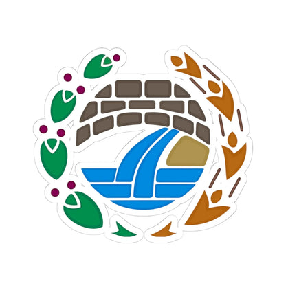 Emblem of Escaldes-Engordany (Andorra) (Coat of Arms) STICKER Vinyl Kiss-Cut Decal 4 Inch White - The Sticker Space