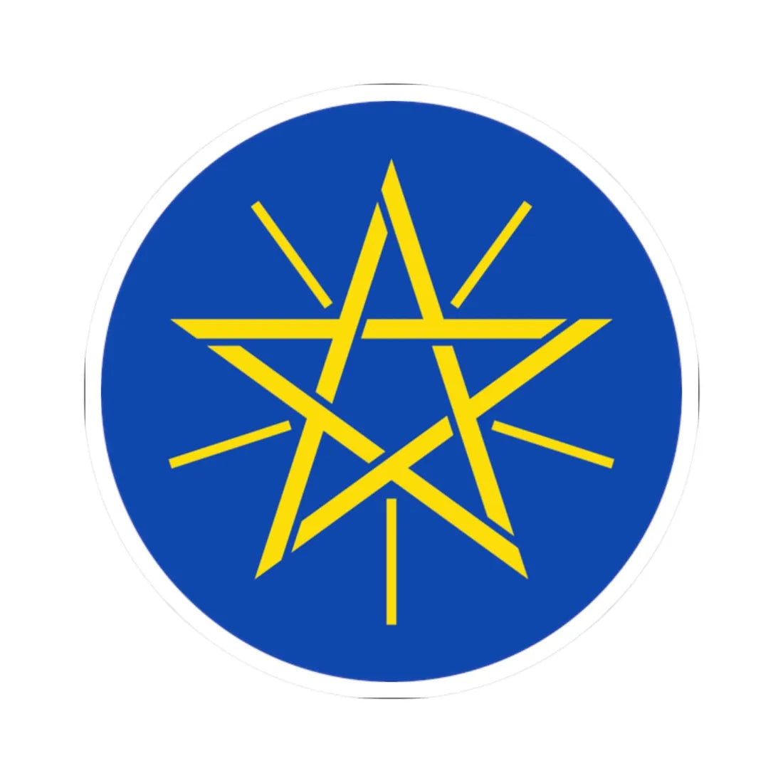 Emblem of Ethiopia (Ethiopia) (Coat of Arms) STICKER Vinyl Kiss-Cut Decal - The Sticker Space
