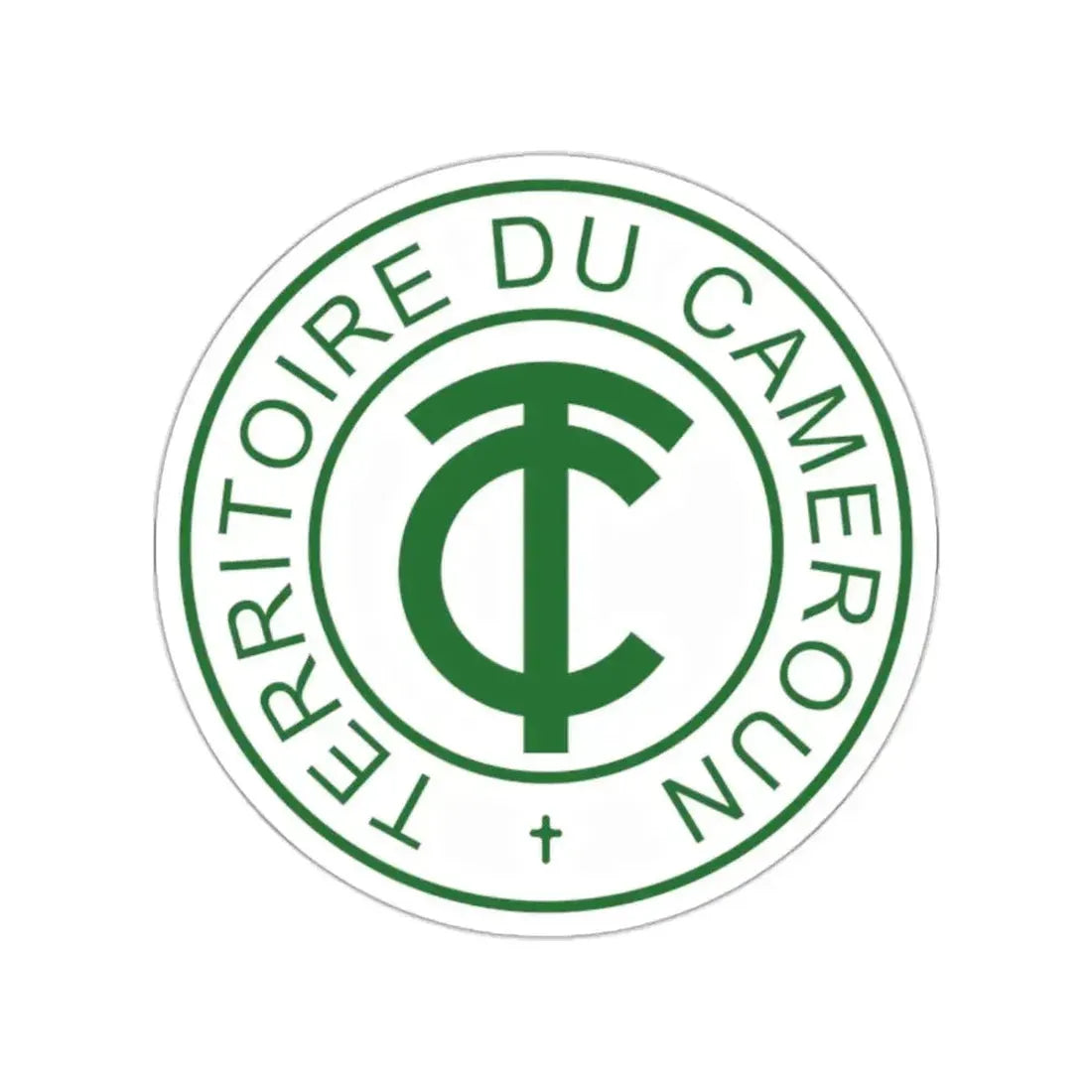 Emblem of French Cameroon STICKER Vinyl Die-Cut Decal - The Sticker Space
