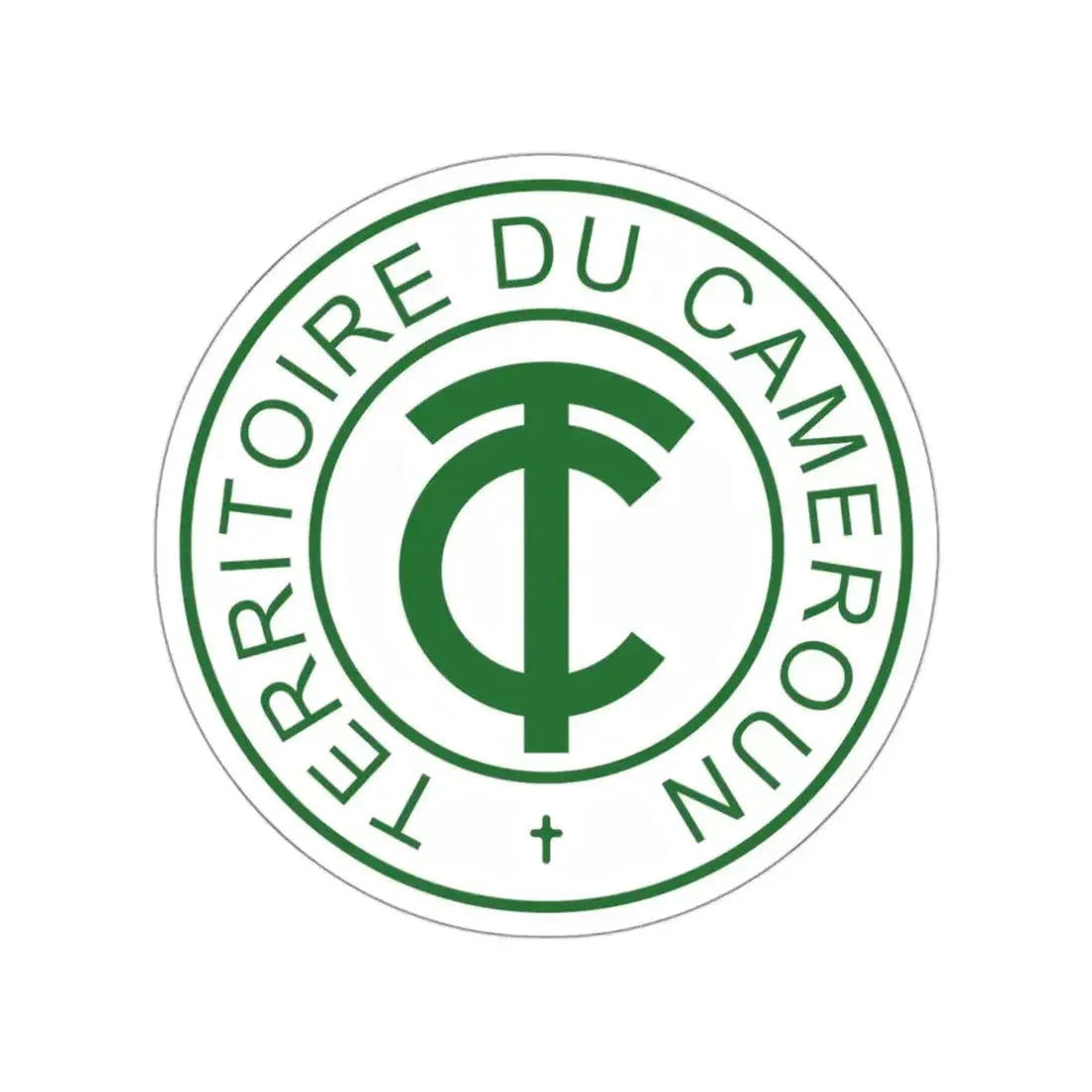 Emblem of French Cameroon STICKER Vinyl Die-Cut Decal - The Sticker Space
