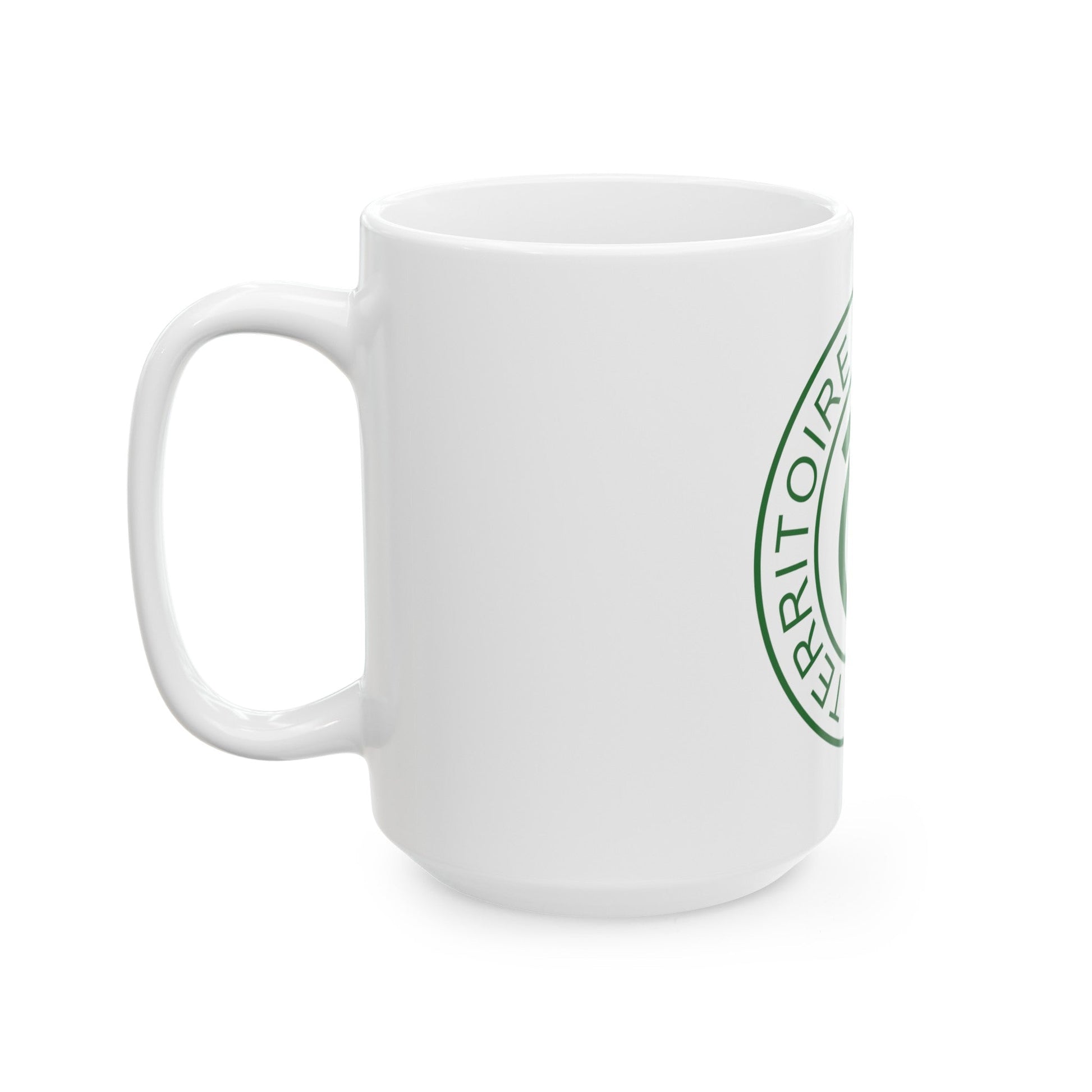 Emblem of French Cameroon - White Coffee Mug-The Sticker Space