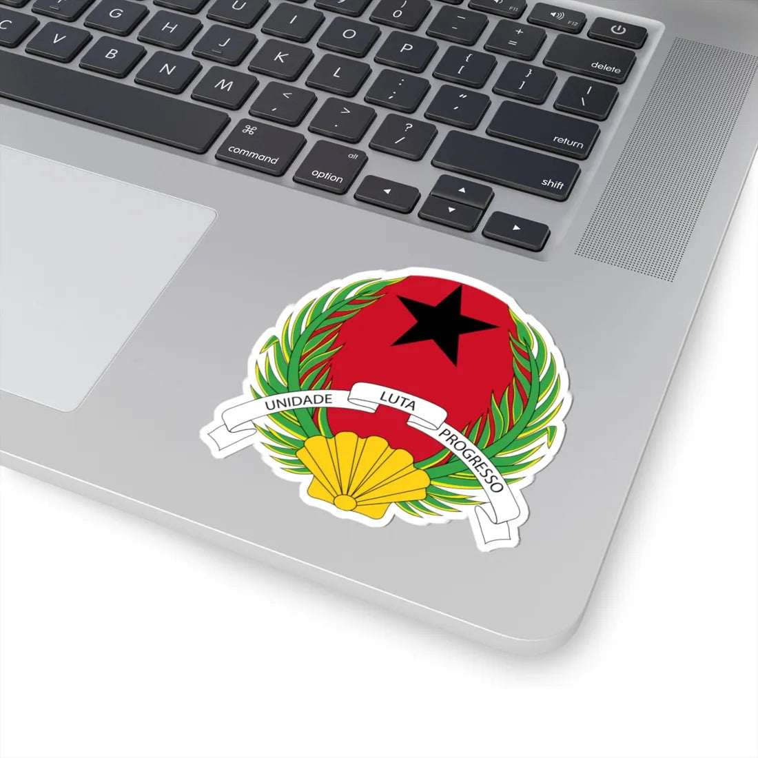 Emblem of Guinea-Bissau (Guinea) (Coat of Arms) STICKER Vinyl Kiss-Cut Decal - The Sticker Space