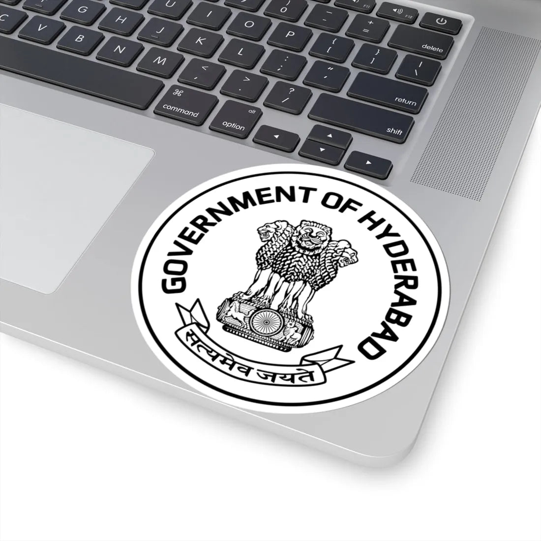 Emblem of Hyderabad State 1948-1956 (India) (Coat of Arms) STICKER Vinyl Kiss-Cut Decal - The Sticker Space