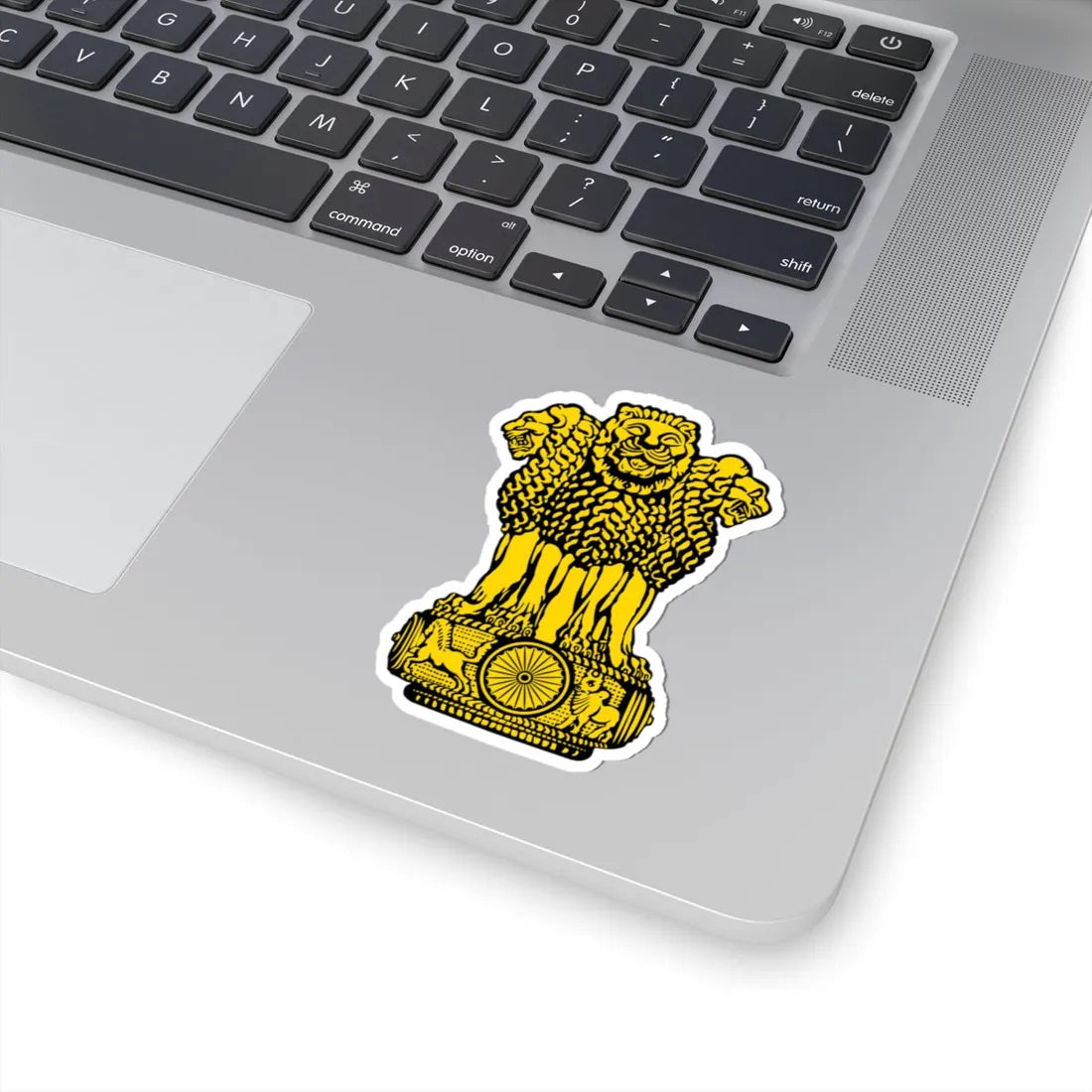 Emblem of India Gold (India) (Coat of Arms) STICKER Vinyl Kiss-Cut Decal - The Sticker Space