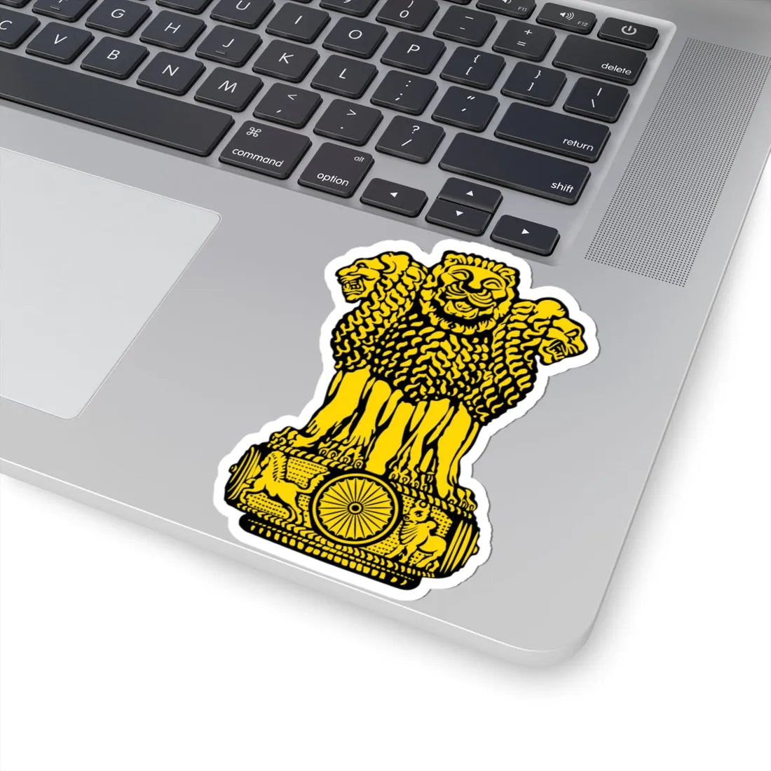 Emblem of India Gold (India) (Coat of Arms) STICKER Vinyl Kiss-Cut Decal - The Sticker Space