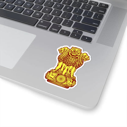 Emblem of India Government Gazette (India) (Coat of Arms) STICKER Vinyl Kiss-Cut Decal - The Sticker Space