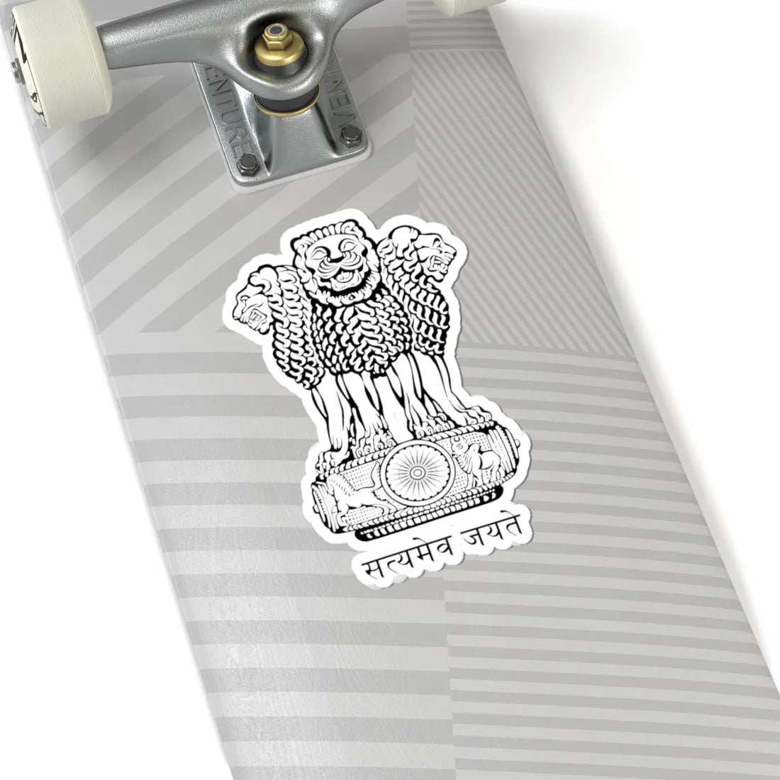 Emblem of India (India) (Coat of Arms) STICKER Vinyl Kiss-Cut Decal - The Sticker Space