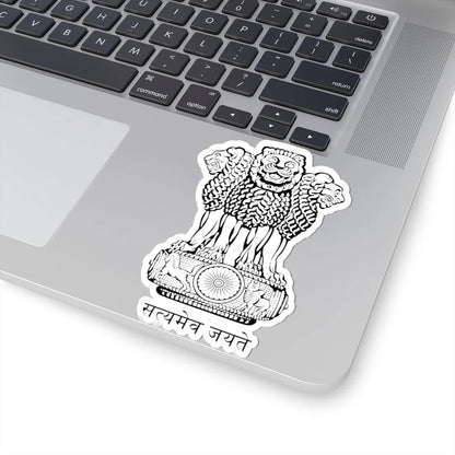Emblem of India (India) (Coat of Arms) STICKER Vinyl Kiss-Cut Decal - The Sticker Space