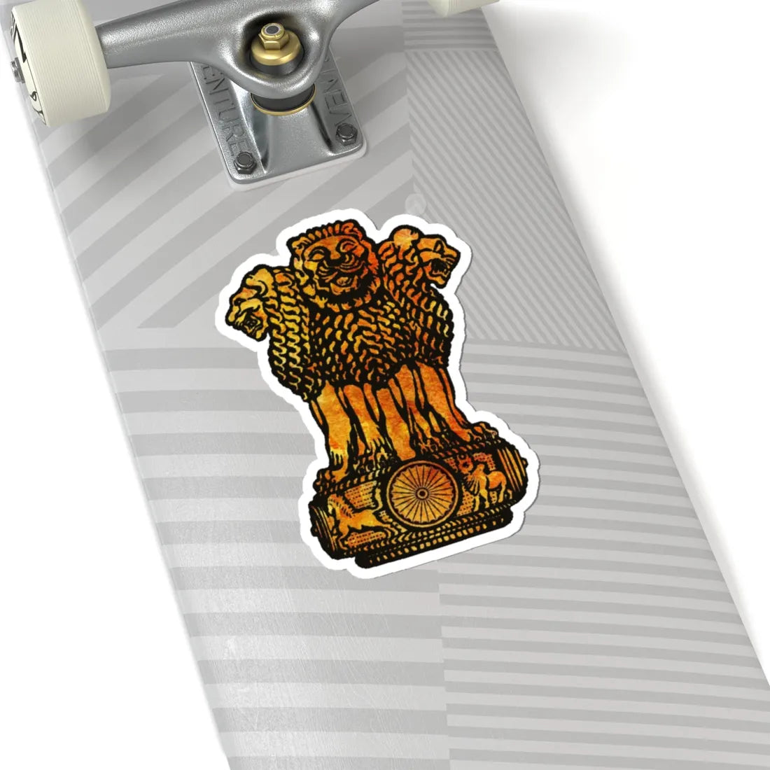 Emblem of India Sandstone (India) (Coat of Arms) STICKER Vinyl Kiss-Cut Decal - The Sticker Space