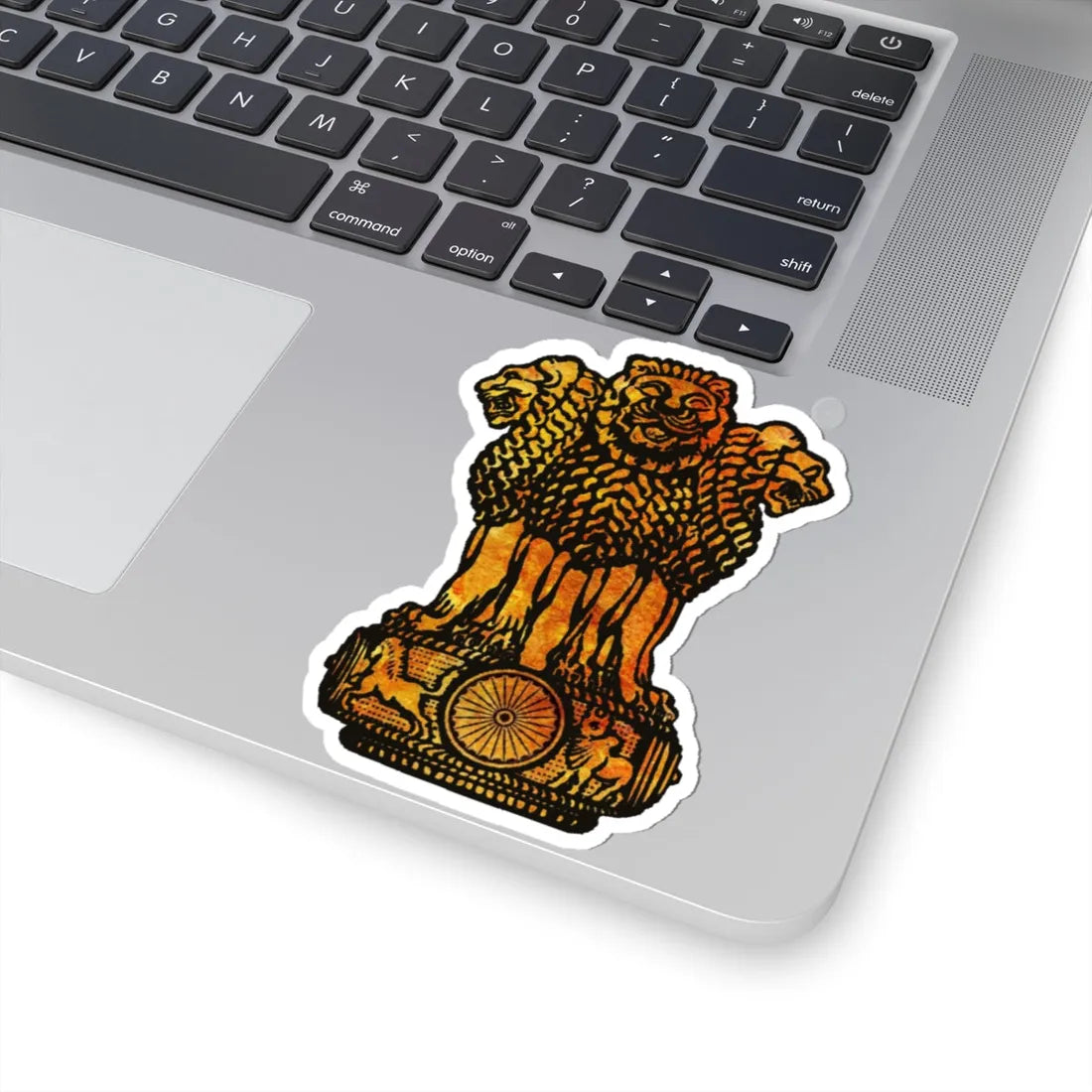 Emblem of India Sandstone (India) (Coat of Arms) STICKER Vinyl Kiss-Cut Decal - The Sticker Space