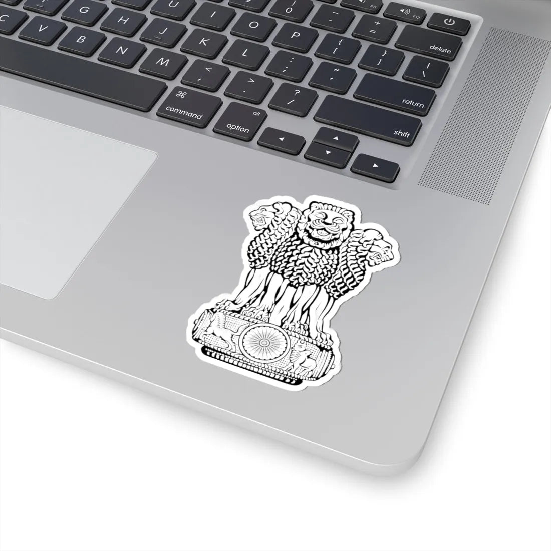 Emblem of India without motto (India) (Coat of Arms) STICKER Vinyl Kiss-Cut Decal - The Sticker Space