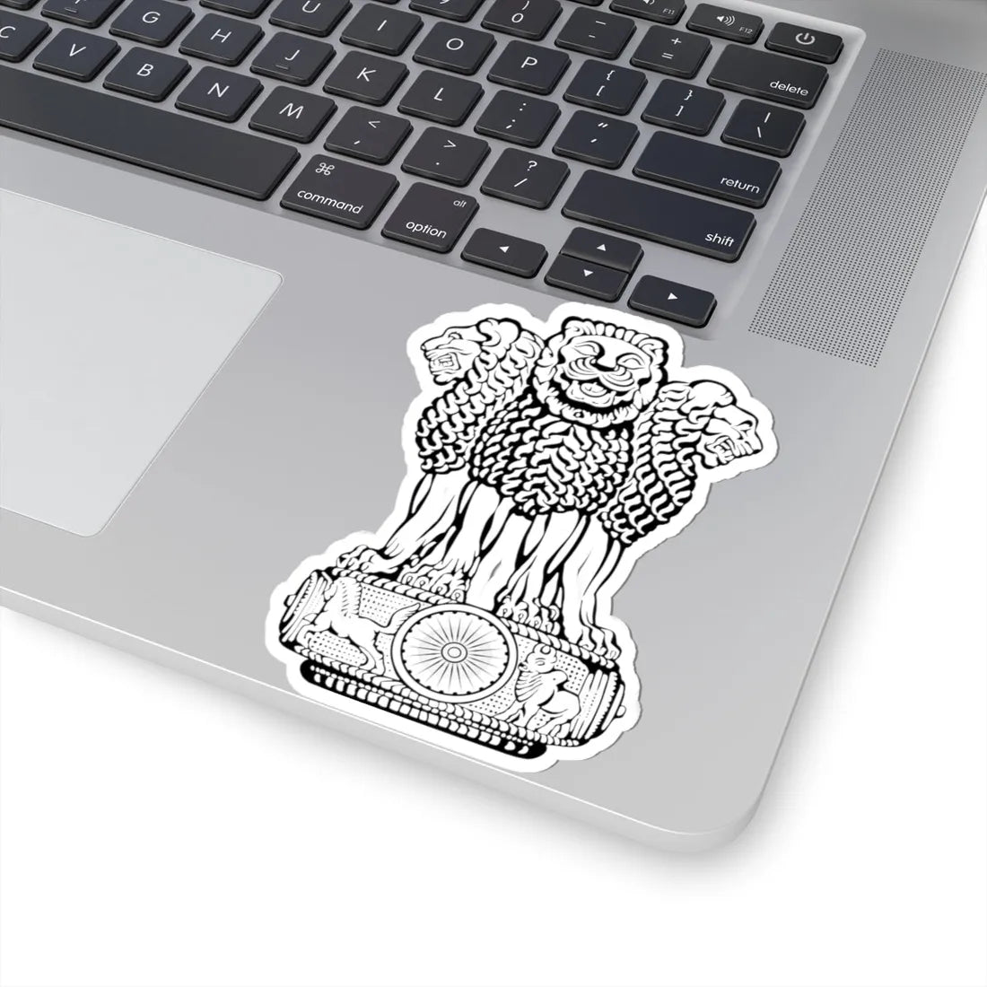 Emblem of India without motto (India) (Coat of Arms) STICKER Vinyl Kiss-Cut Decal - The Sticker Space