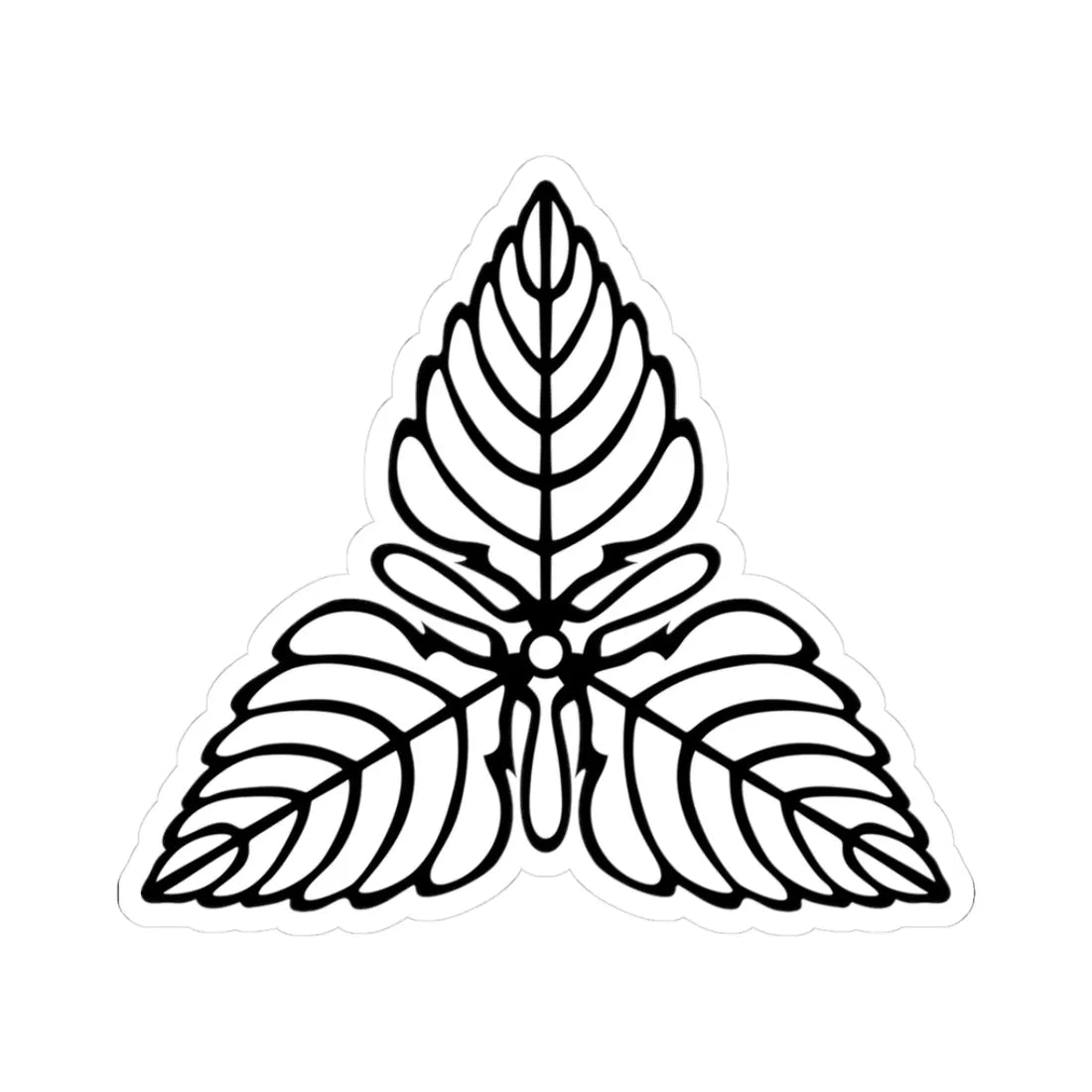 Emblem of Karafuto (Japan) (Coat of Arms) STICKER Vinyl Kiss-Cut Decal 3 Inch White - The Sticker Space
