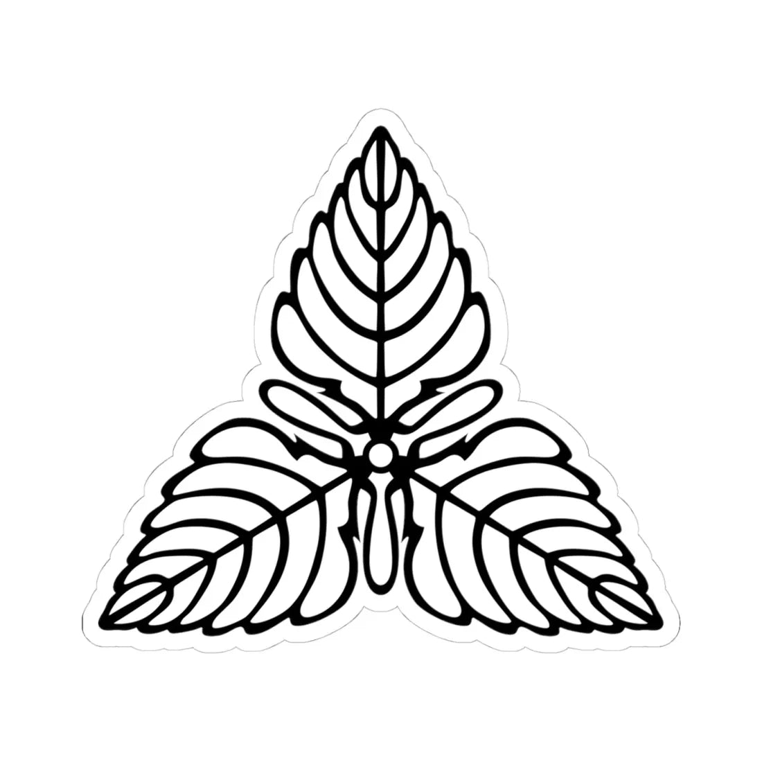 Emblem of Karafuto (Japan) (Coat of Arms) STICKER Vinyl Kiss-Cut Decal 4 Inch White - The Sticker Space
