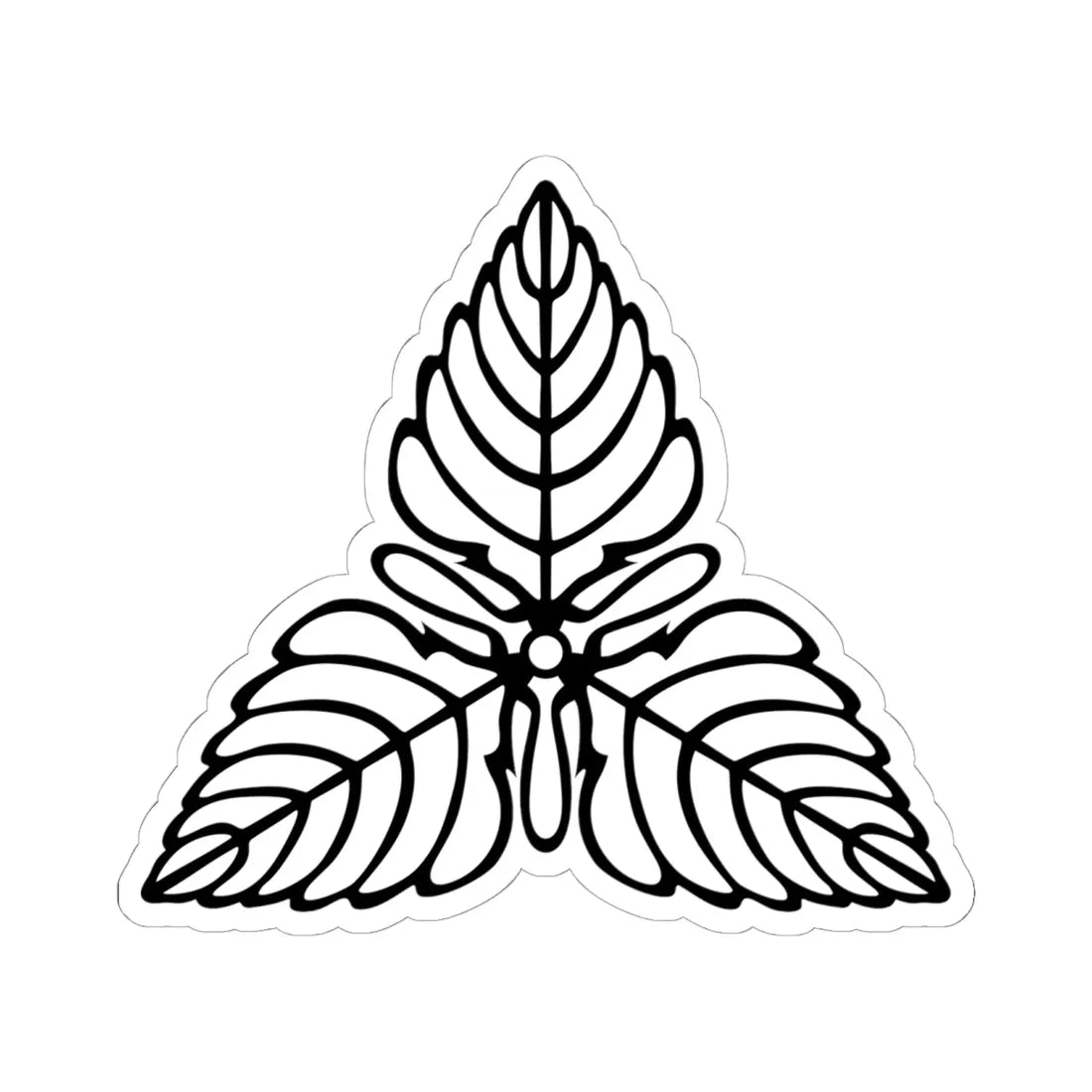 Emblem of Karafuto (Japan) (Coat of Arms) STICKER Vinyl Kiss-Cut Decal 6 Inch White - The Sticker Space