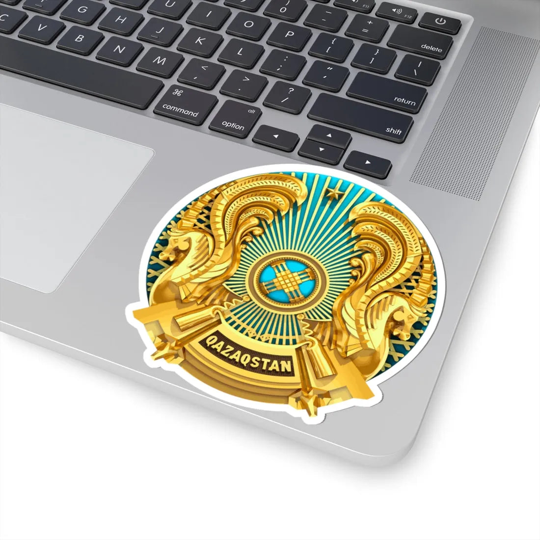 Emblem of Kazakhstan 3D (Kazakhstan) (Coat of Arms) STICKER Vinyl Kiss-Cut Decal - The Sticker Space