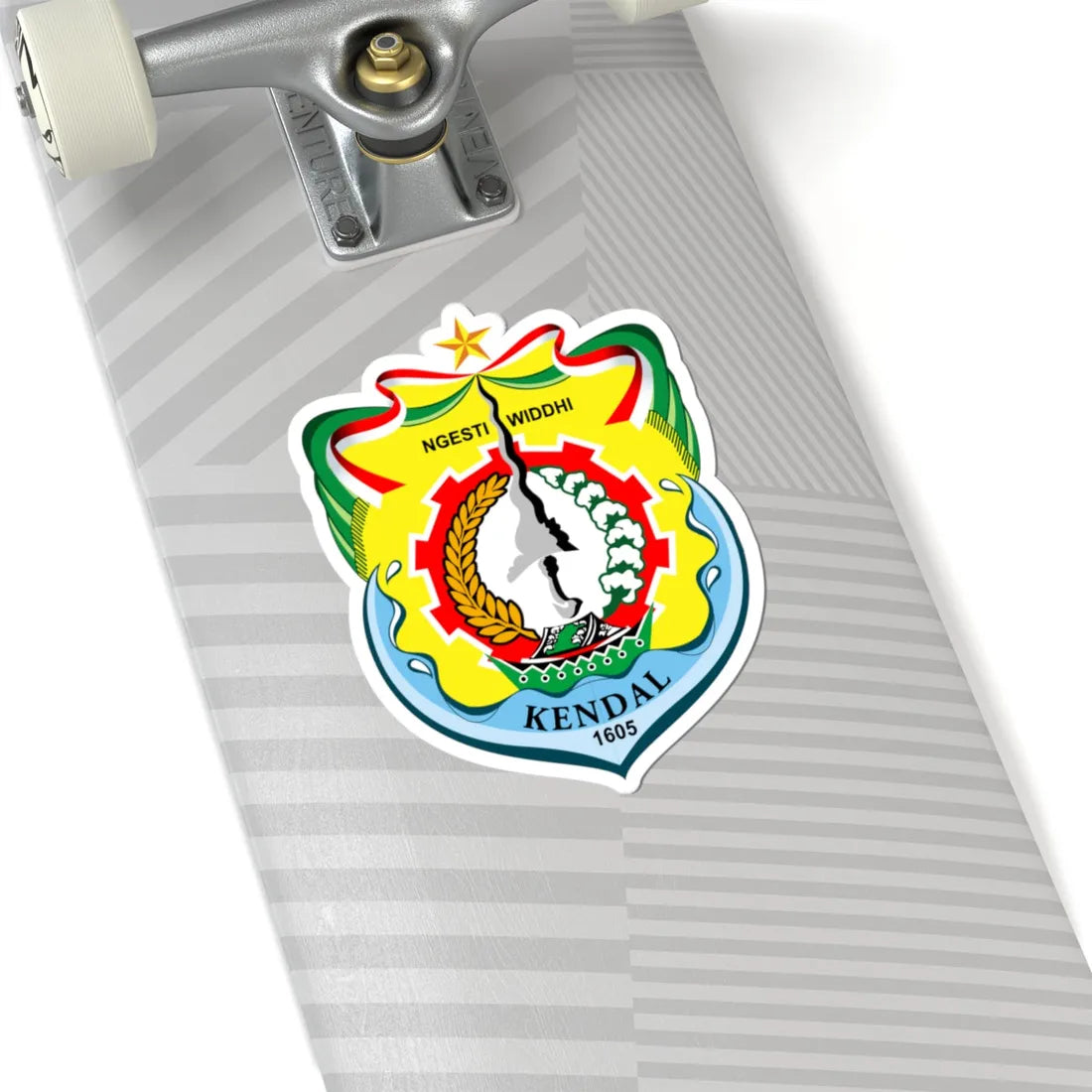 Emblem of Kendal Regency 2011 (Indonesia) (Coat of Arms) STICKER Vinyl Kiss-Cut Decal - The Sticker Space
