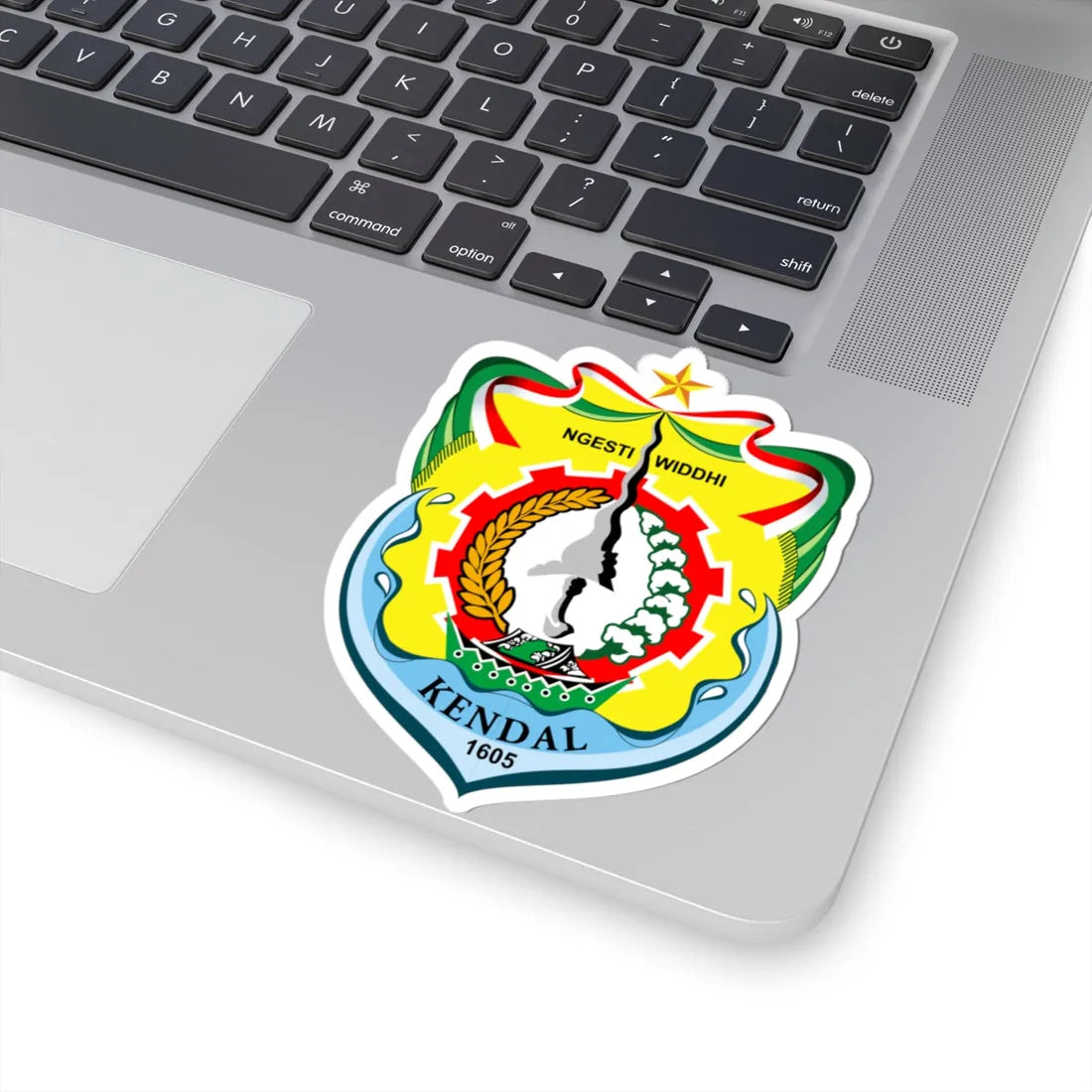 Emblem of Kendal Regency 2011 (Indonesia) (Coat of Arms) STICKER Vinyl Kiss-Cut Decal - The Sticker Space