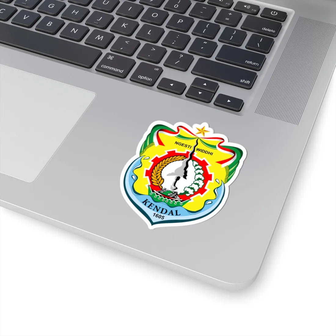 Emblem of Kendal Regency 2011 (Indonesia) (Coat of Arms) STICKER Vinyl Kiss-Cut Decal - The Sticker Space