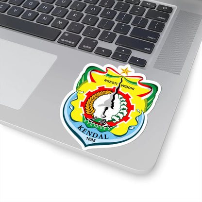 Emblem of Kendal Regency 2011 (Indonesia) (Coat of Arms) STICKER Vinyl Kiss-Cut Decal - The Sticker Space