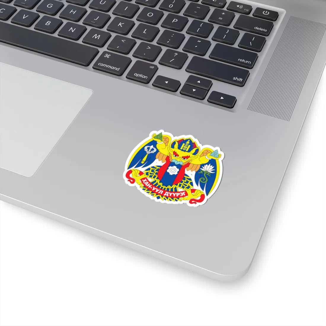 Emblem of Khan-Uul district Ulaanbaatar (Mongolia) (Coat of Arms) STICKER Vinyl Kiss-Cut Decal - The Sticker Space