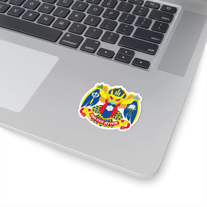 Emblem of Khan-Uul district Ulaanbaatar (Mongolia) (Coat of Arms) STICKER Vinyl Kiss-Cut Decal - The Sticker Space