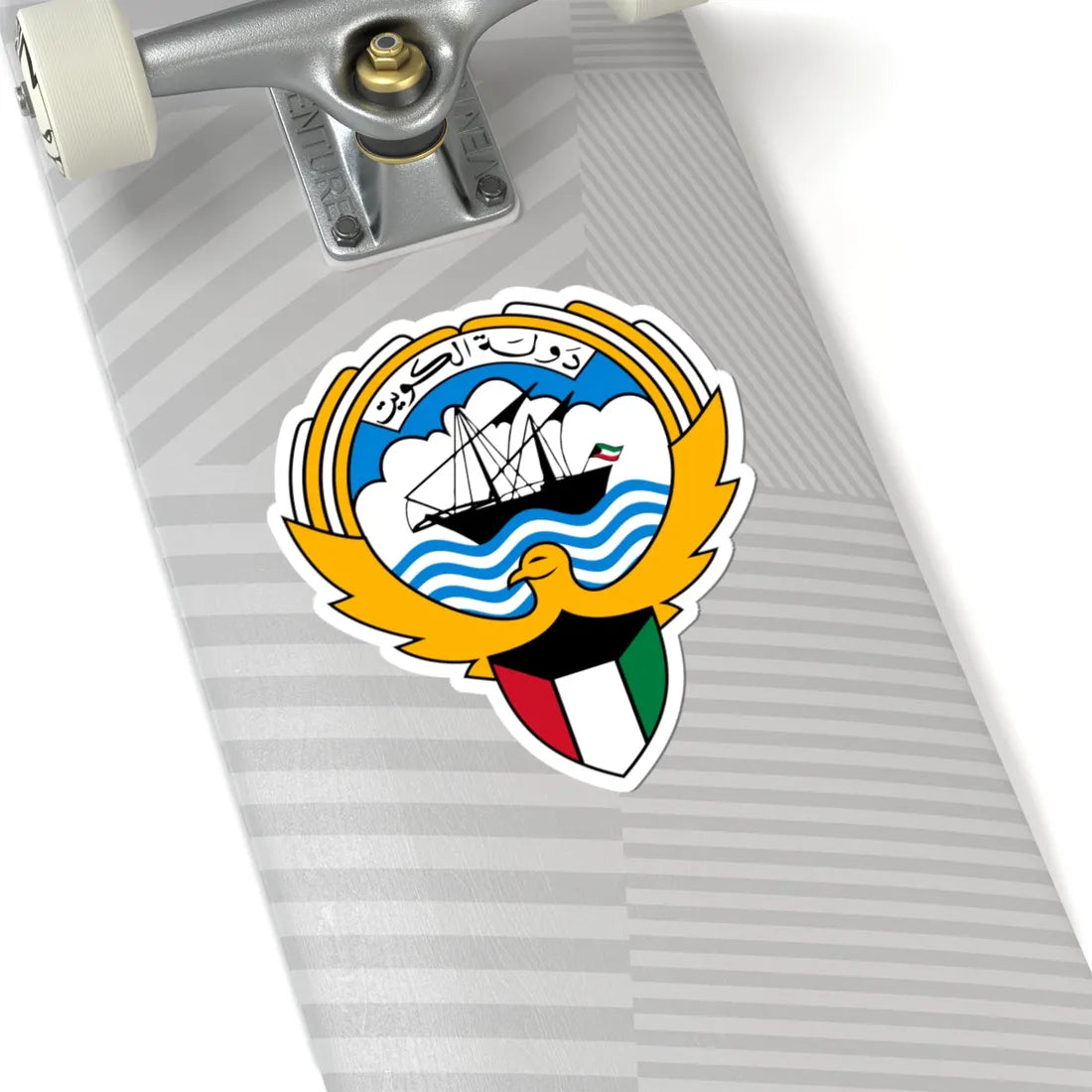 Emblem of Kuwait (Kuwait) (Coat of Arms) STICKER Vinyl Kiss-Cut Decal - The Sticker Space