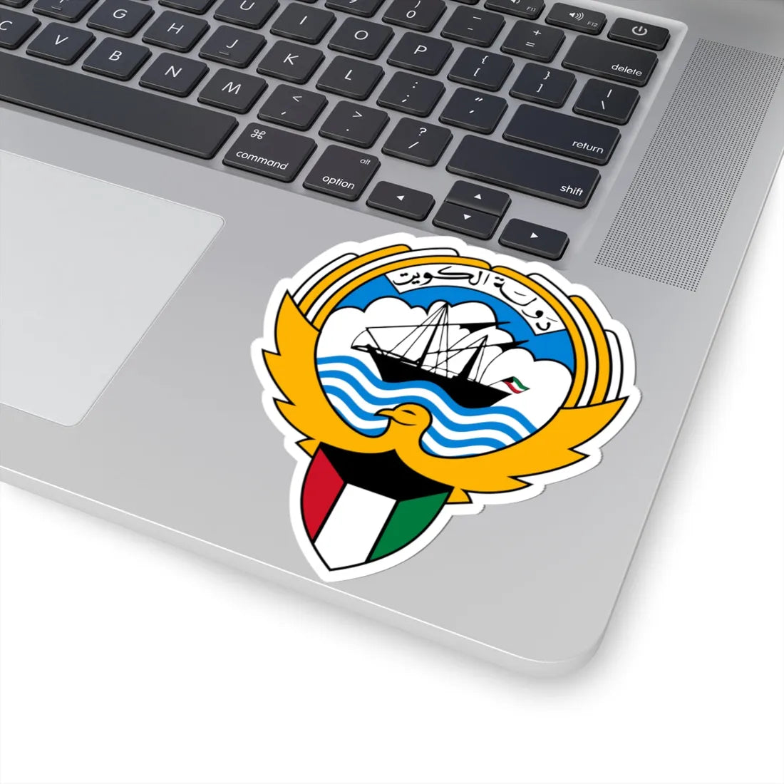 Emblem of Kuwait (Kuwait) (Coat of Arms) STICKER Vinyl Kiss-Cut Decal - The Sticker Space