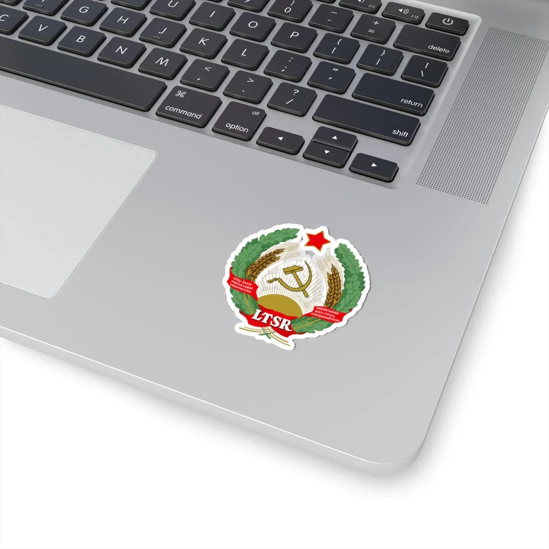 Emblem of Lithuanian SSR (Lithuania) (Coat of Arms) STICKER Vinyl Kiss-Cut Decal - The Sticker Space