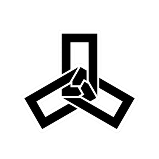 Emblem of Mikuni Fukui 1968-2006 (Japan) (Coat of Arms) STICKER Vinyl Kiss-Cut Decal 2 Inch White - The Sticker Space