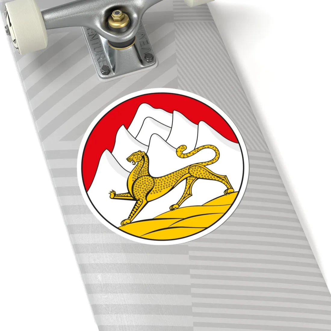 Emblem of North Ossetia (Russia) (Coat of Arms) STICKER Vinyl Kiss-Cut Decal - The Sticker Space