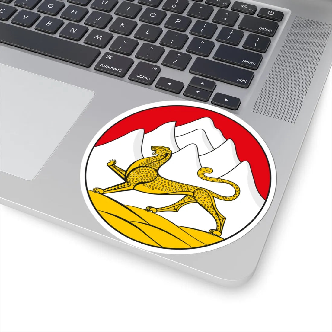 Emblem of North Ossetia (Russia) (Coat of Arms) STICKER Vinyl Kiss-Cut Decal - The Sticker Space