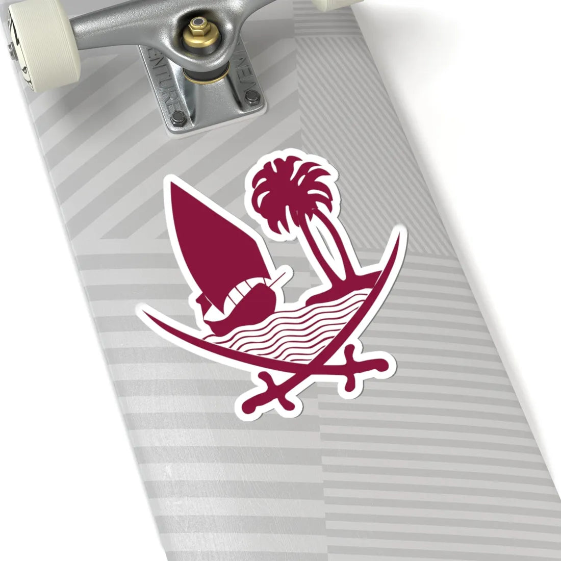 Emblem of Qatar-2022 (Qatar) (Coat of Arms) STICKER Vinyl Kiss-Cut Decal - The Sticker Space