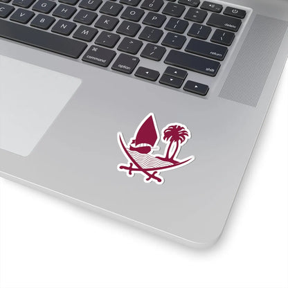 Emblem of Qatar-2022 (Qatar) (Coat of Arms) STICKER Vinyl Kiss-Cut Decal - The Sticker Space