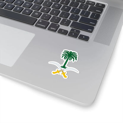 Emblem of Saudi Arabia (Saudi Arabia) (Coat of Arms) STICKER Vinyl Kiss-Cut Decal - The Sticker Space