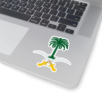 Emblem of Saudi Arabia (Saudi Arabia) (Coat of Arms) STICKER Vinyl Kiss-Cut Decal - The Sticker Space