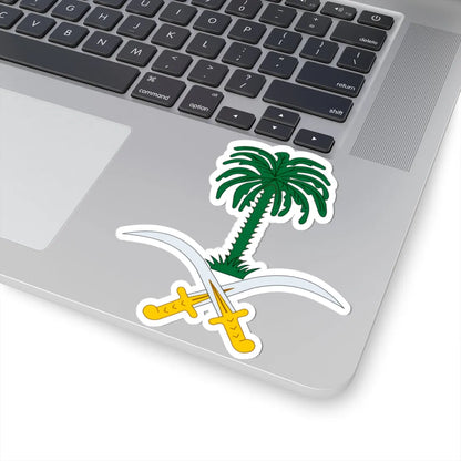 Emblem of Saudi Arabia (Saudi Arabia) (Coat of Arms) STICKER Vinyl Kiss-Cut Decal - The Sticker Space