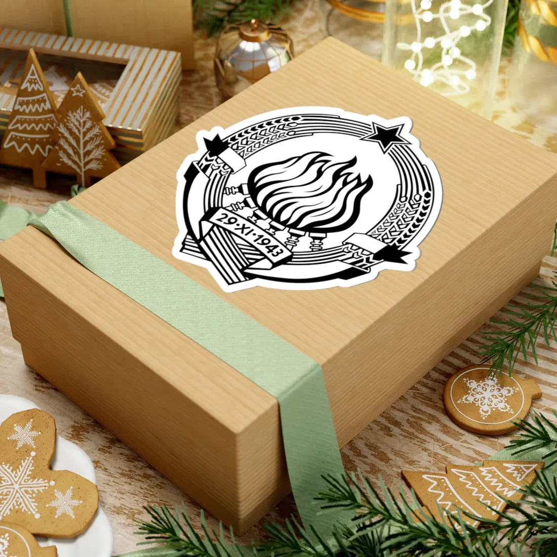 Emblem of SFR Yugoslavia stamp version (Yugoslavia) (Coat of Arms) STICKER Vinyl Kiss-Cut Decal - The Sticker Space