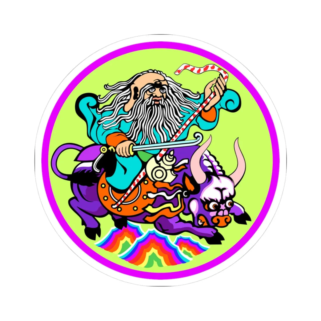 Emblem of Songino khairkhan district Ulaanbaatar (Mongolia) (Coat of Arms) STICKER Vinyl Kiss-Cut Decal 3 Inch White - The Sticker Space