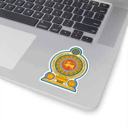 Emblem of Sri Lanka (Sri Lanka) (Coat of Arms) STICKER Vinyl Kiss-Cut Decal - The Sticker Space