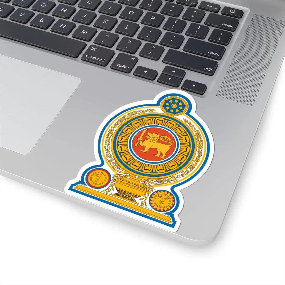 Emblem of Sri Lanka (Sri Lanka) (Coat of Arms) STICKER Vinyl Kiss-Cut Decal - The Sticker Space