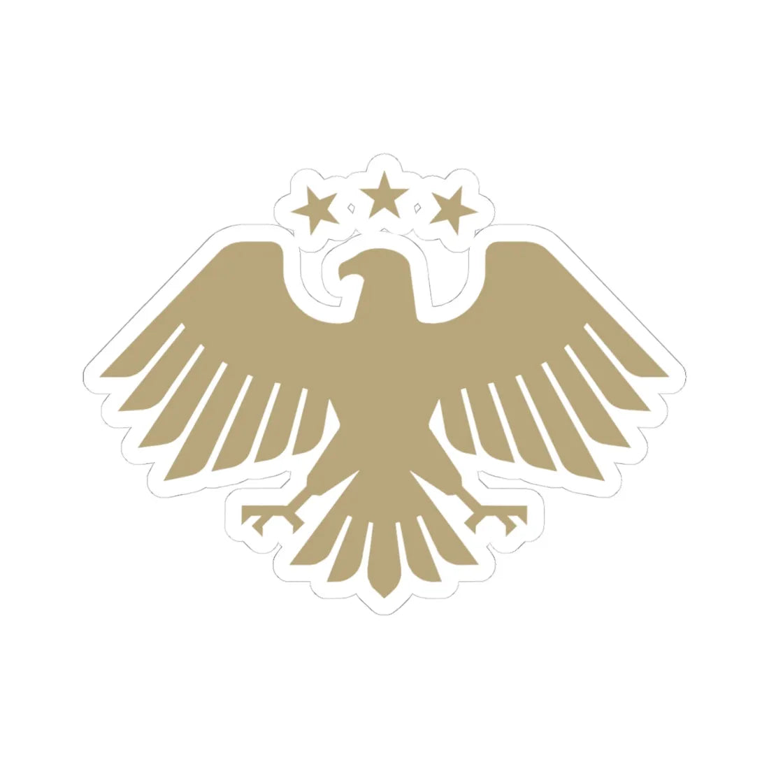 Emblem of Syria 2025present (Syria) (Coat of Arms) STICKER Vinyl Kiss-Cut Decal 4 Inch White - The Sticker Space