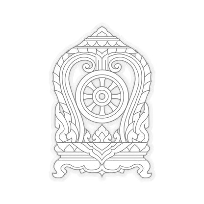 Emblem of Thai Ministry of Education (Thailand) STICKER Vinyl Kiss-Cut Decal 2 Inch Transparent - The Sticker Space