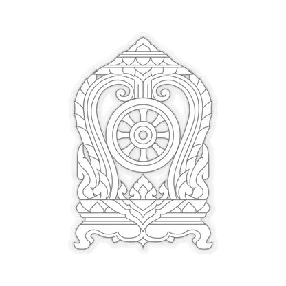 Emblem of Thai Ministry of Education (Thailand) STICKER Vinyl Kiss-Cut Decal 6 Inch Transparent - The Sticker Space